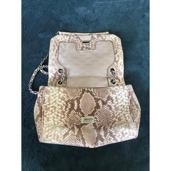 Michael Kors Vivianne Python Snakeskin Print Shoulder Sloan Crossbody Bag - Picture 11 of 11